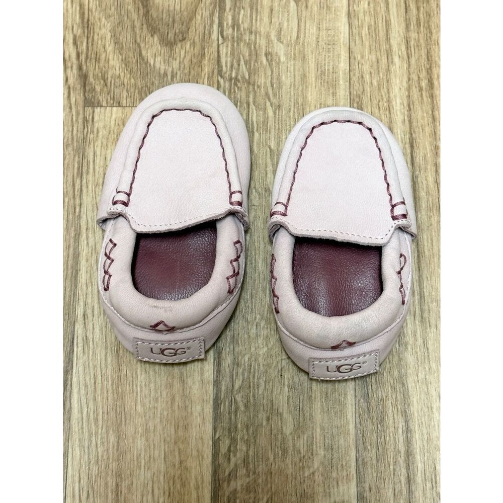 UGG Silva Leather Baby Moccasins